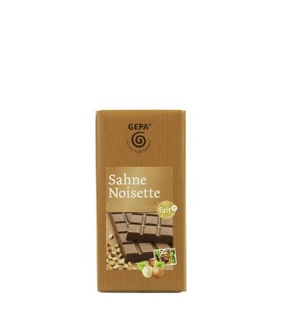 Čokoláda smetanová s lísk. oříšky 100g, Fair Trade