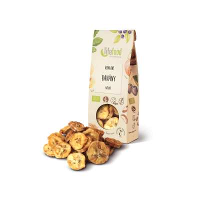 Banány sušené 100g RAW, BIO
