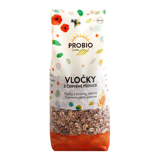 Vločky z červené pšenice 250g BIO