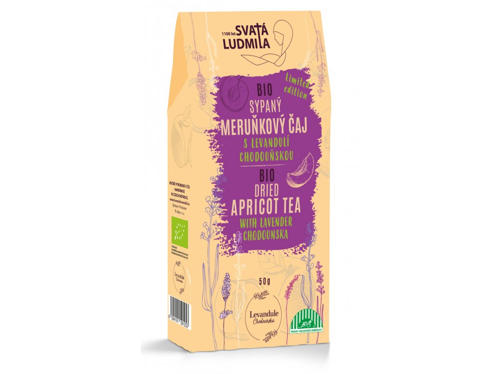 Čaj meruňkový s levandulí 50g BIO