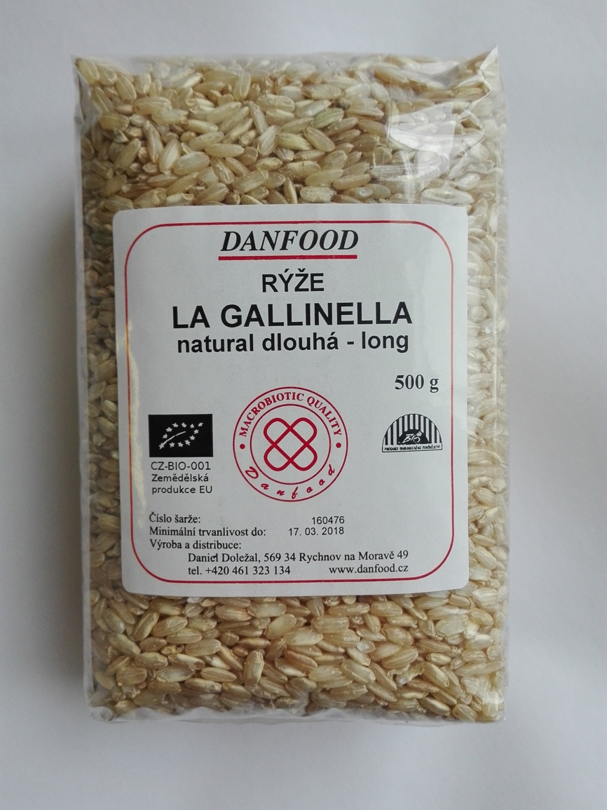 Rýže Gallinella dlouhá bílá 500g BIO