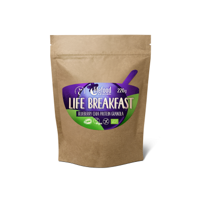 Snídaně borůvka chia 220g RAW, BIO